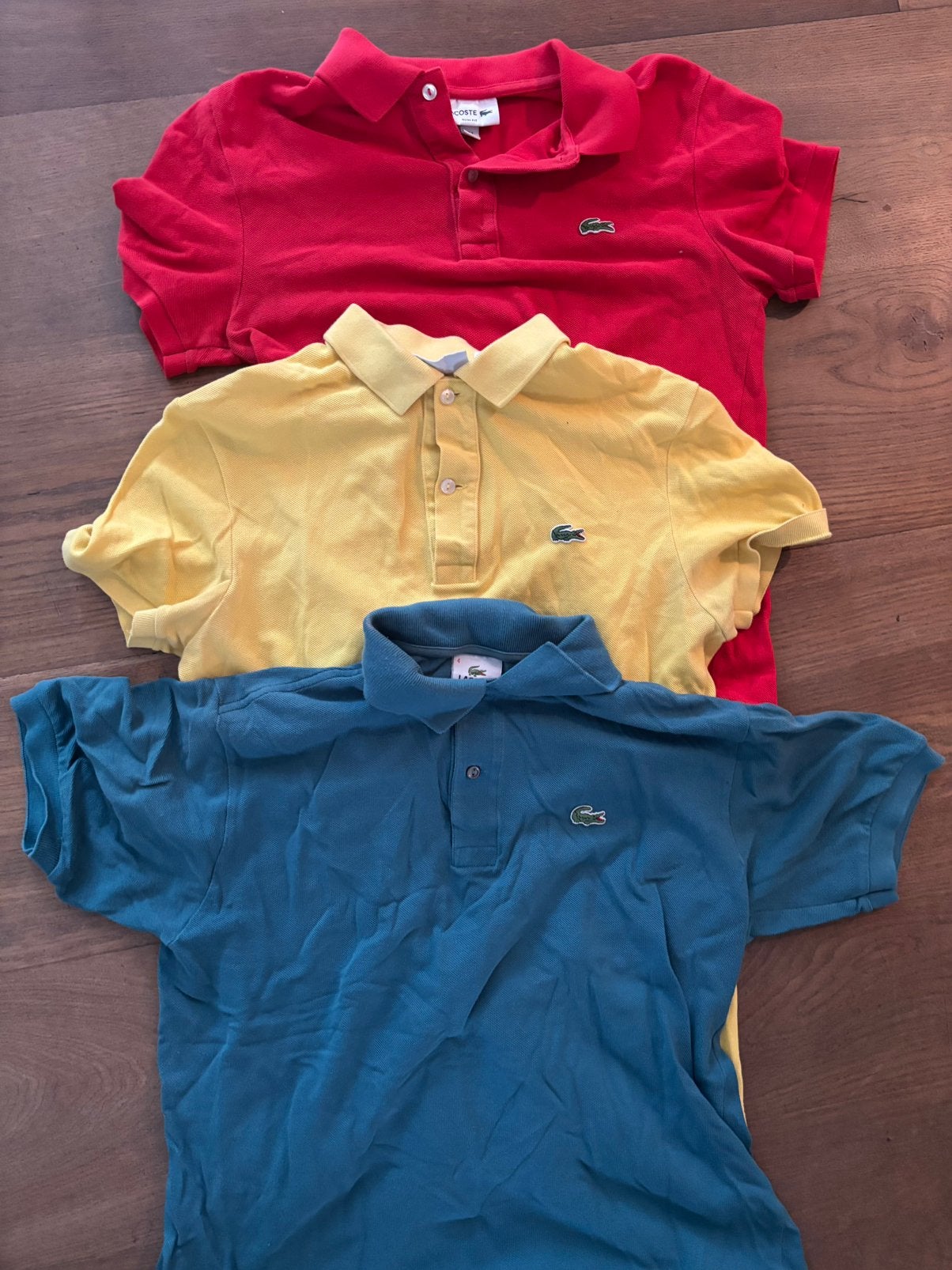 Lacoste polo 3x, Ophalen of Verzenden, Gedragen, Maat 46 (S) of kleiner