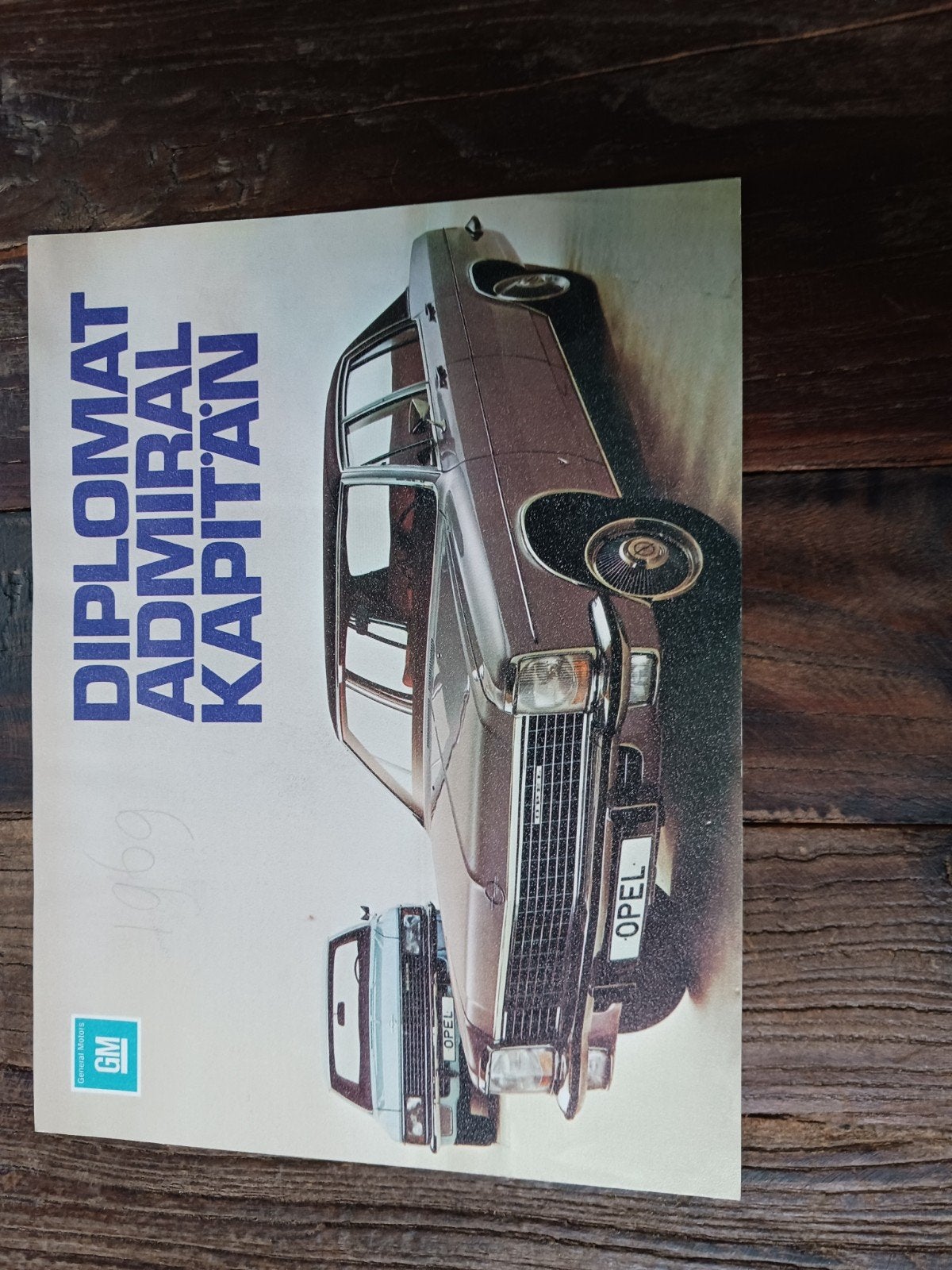 Opel Diplomat Admiral Kapitän folder 1969, Ophalen of Verzenden, Gelezen, Opel