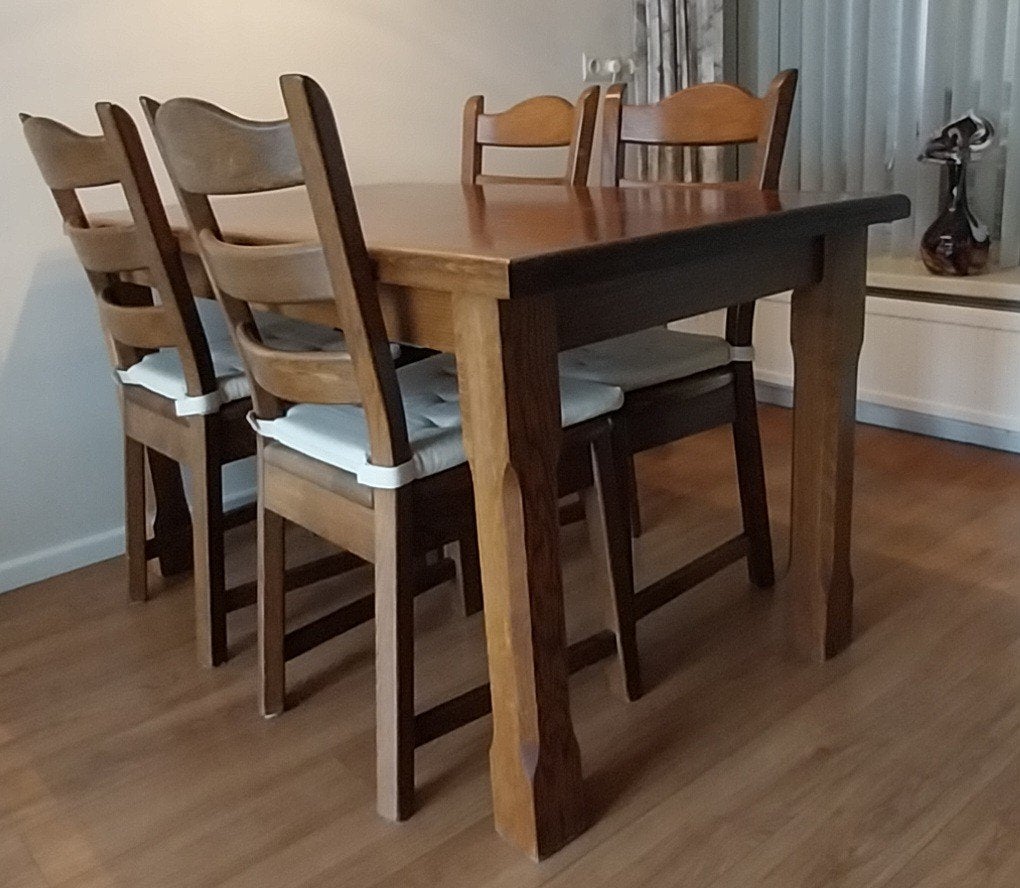 Eethoek, Ophalen, Gebruikt, 100 tot 150 cm, Eikenhout