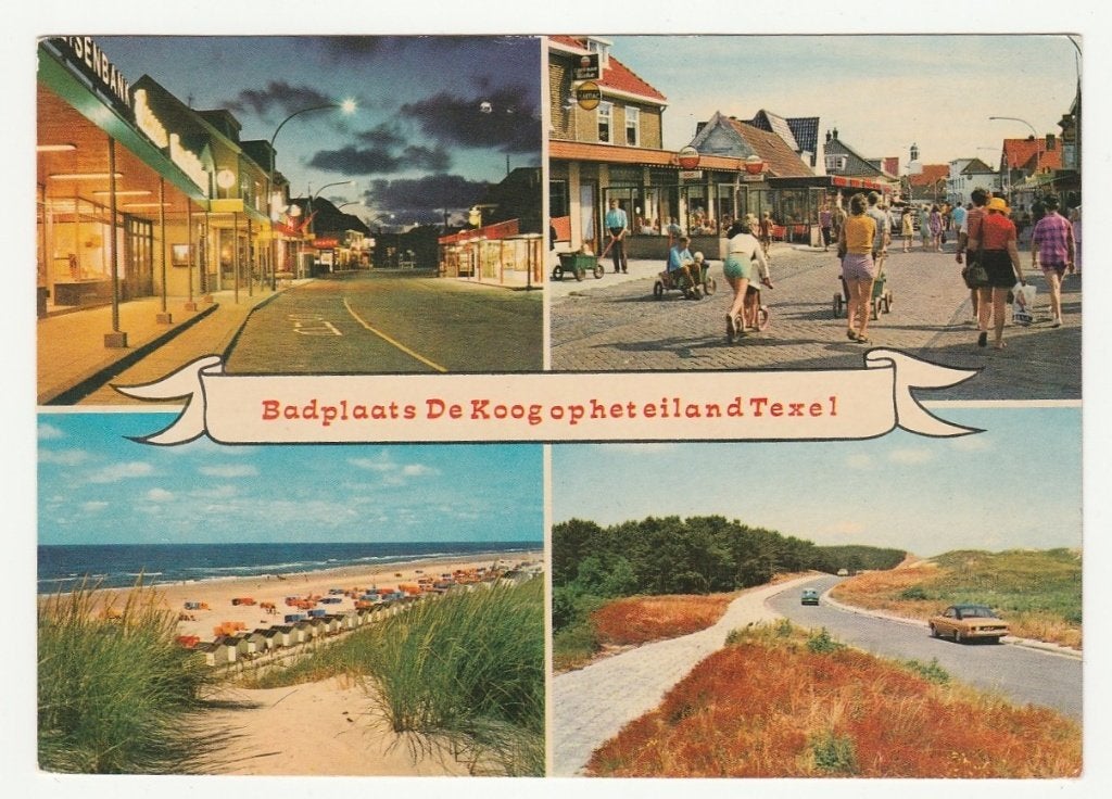 Texel - Badplaats De Koog op het eiland Texel, Ophalen of Verzenden, 1960 tot 1980, Gelopen, Waddeneilanden