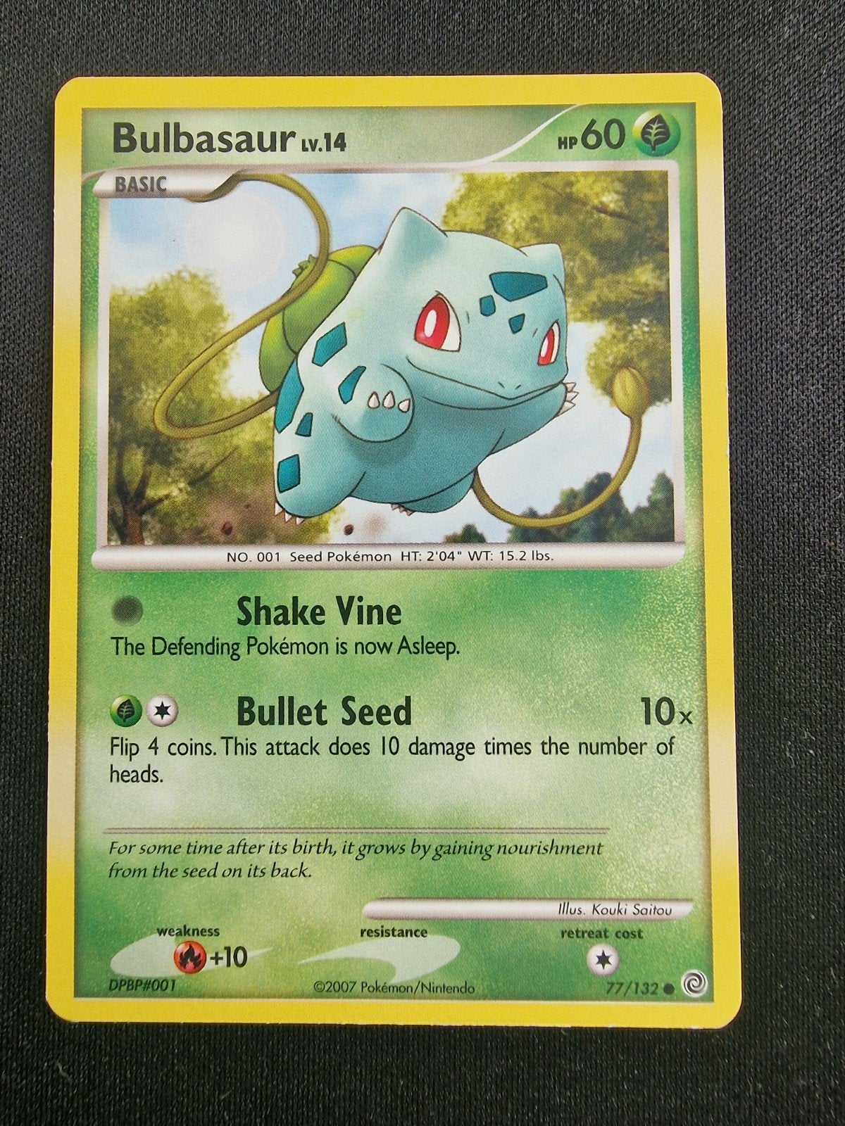 Bulbasaur Lv.14 Pokémon Kaart NM NON HOLO, Verzenden, Zo goed als nieuw, Losse kaart