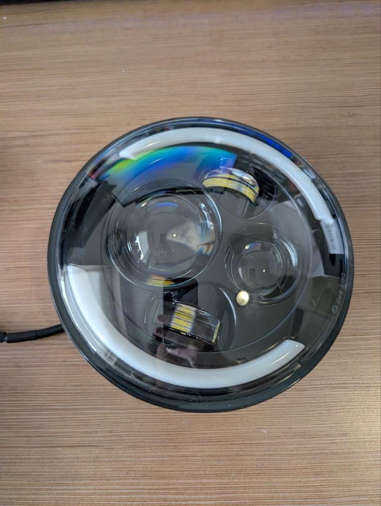 Universele LED Koplamp met Dagrijverlichting en Richting, Ophalen of Verzenden, Nieuw, Koplamp, [Universele onderdelen]
