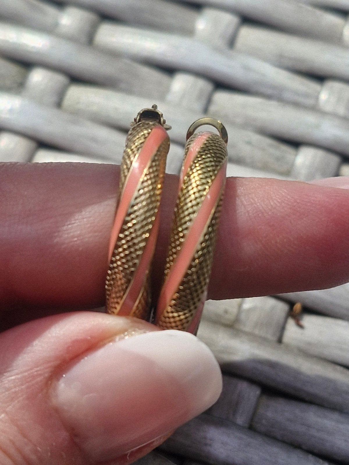 Prachtige stainless steel oorbellen goud/roze *NU €7,50*, Sieraden, Tassen en Uiterlijk, Oorbellen, Ophalen of Verzenden, Nieuw