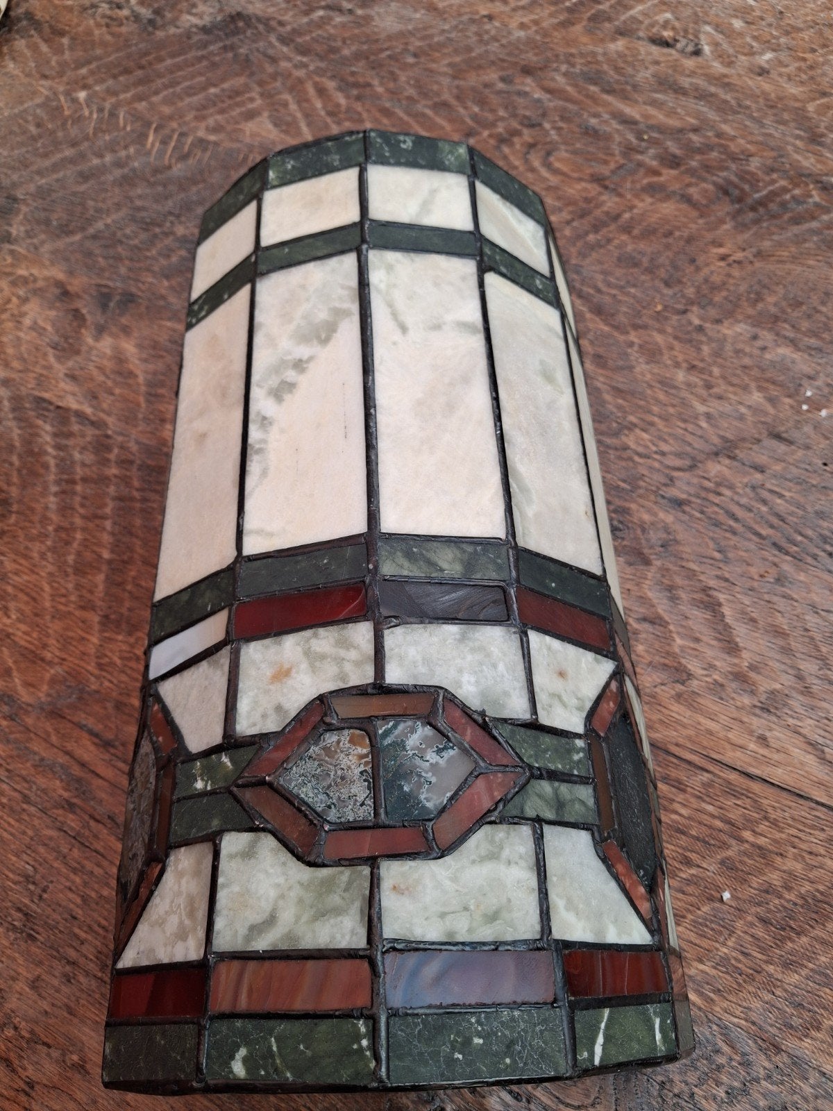 Tiffany wandlamp - Glas in lood stijl, Ophalen, Gebruikt, Glas, Tiffany, Art Nouveau, Klassiek