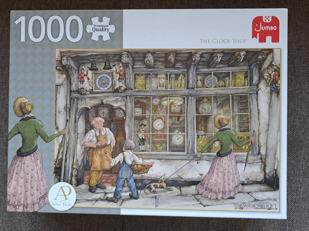 Jumbo Anton Pieck puzzel   De Klokkenwinkel  1000 stukjes, Ophalen of Verzenden, 500 t/m 1500 stukjes, Zo goed als nieuw, Legpuzzel