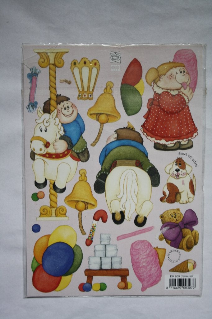 6 st. A5 knipvellen A5 3D marianne design 9961, Ophalen of Verzenden, Nieuw, Kind, Knipvel