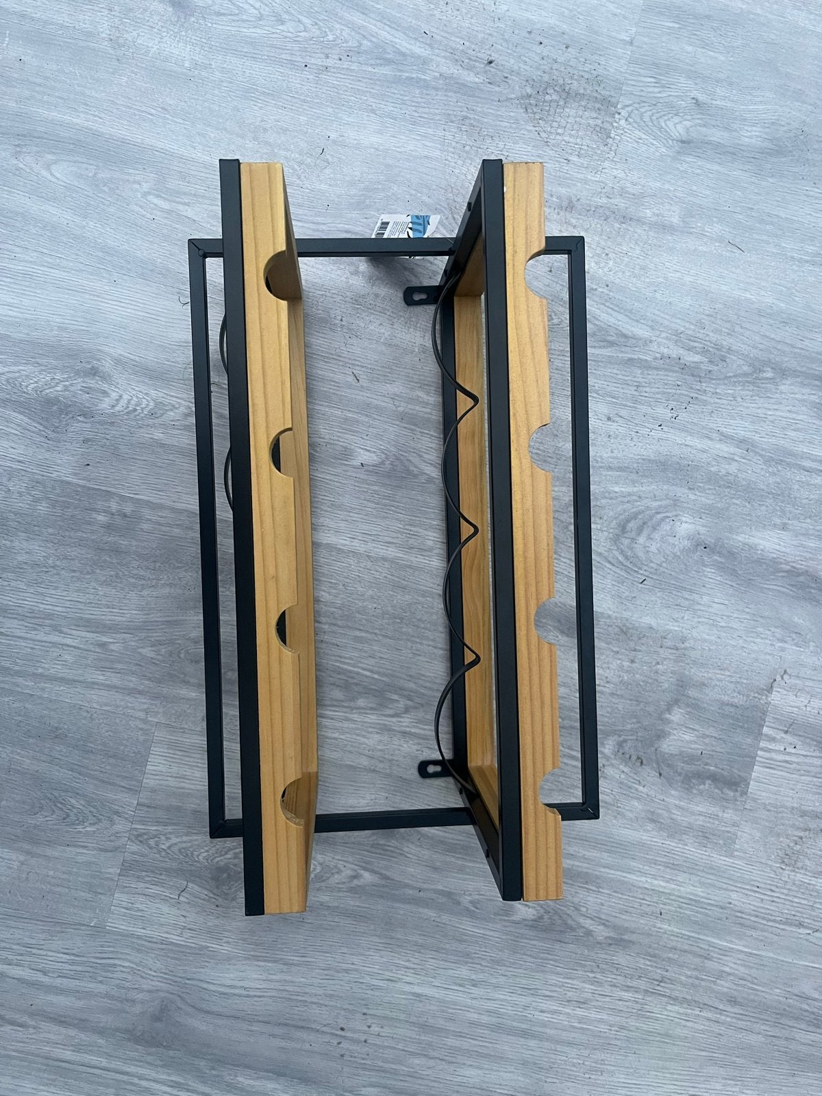 Nieuwe Xenos wand wijnrek - hout en metaal, Ophalen, Nieuw, Minder dan 5 flessen, Minder dan 50 cm