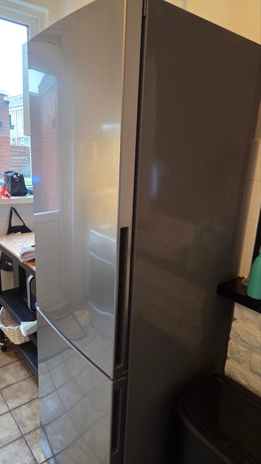 Bosch Koel/Vriescombinatie 200 Liter moet zsm weg, Witgoed en Apparatuur, Ophalen, 200 liter of meer, 60 cm of meer, Met aparte vriezer