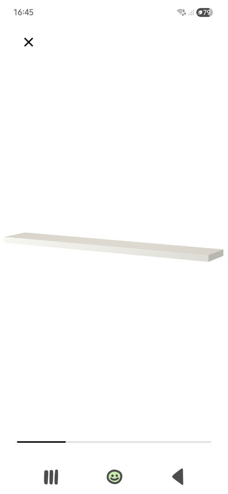 Wandplank Lack Ikea gebruikt, Ophalen