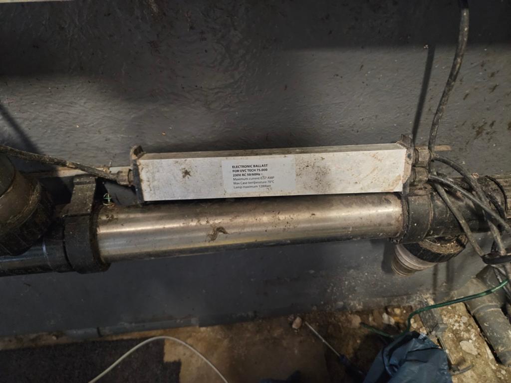 UVC Tech 75.000 UV-lamp met elektronische ballast, Tuin en Terras, Vijvers, Ophalen of Verzenden, Gebruikt