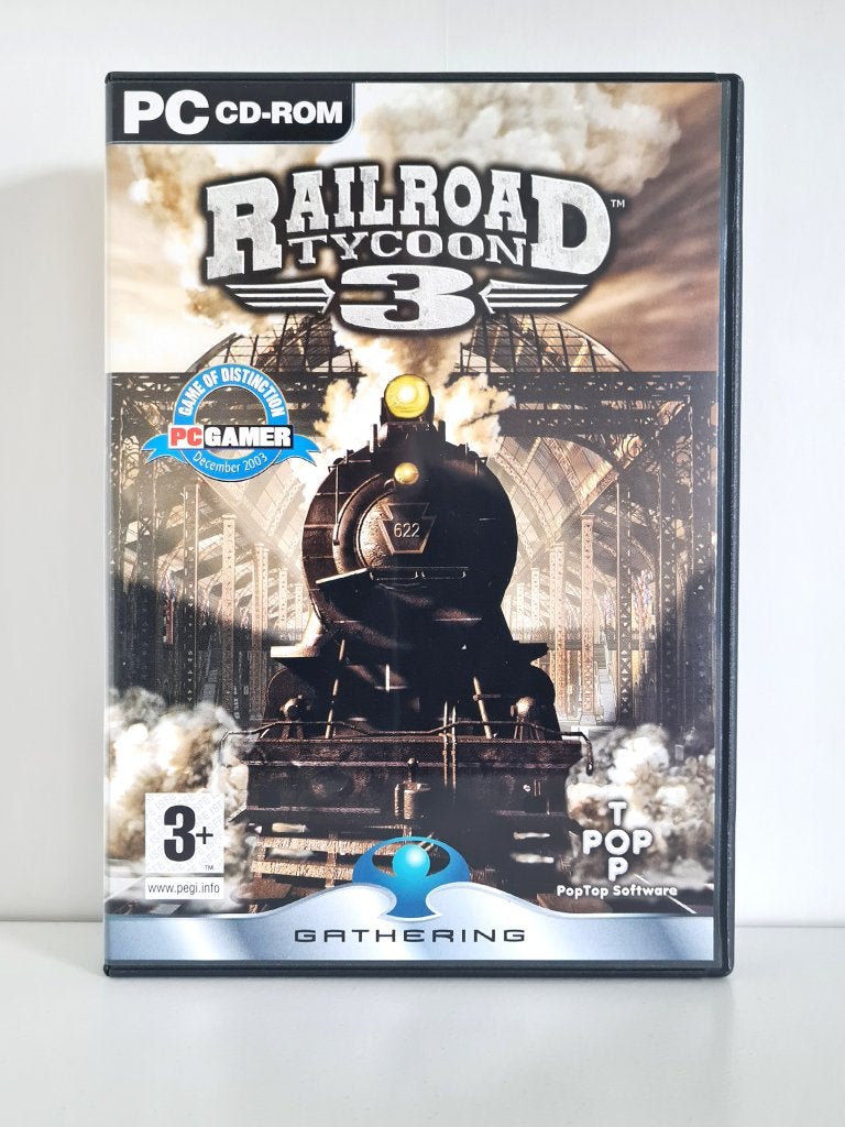 Railroad Tycoon 3 - PC cd-rom, 1 speler, Ophalen of Verzenden, Zo goed als nieuw, Vanaf 3 jaar