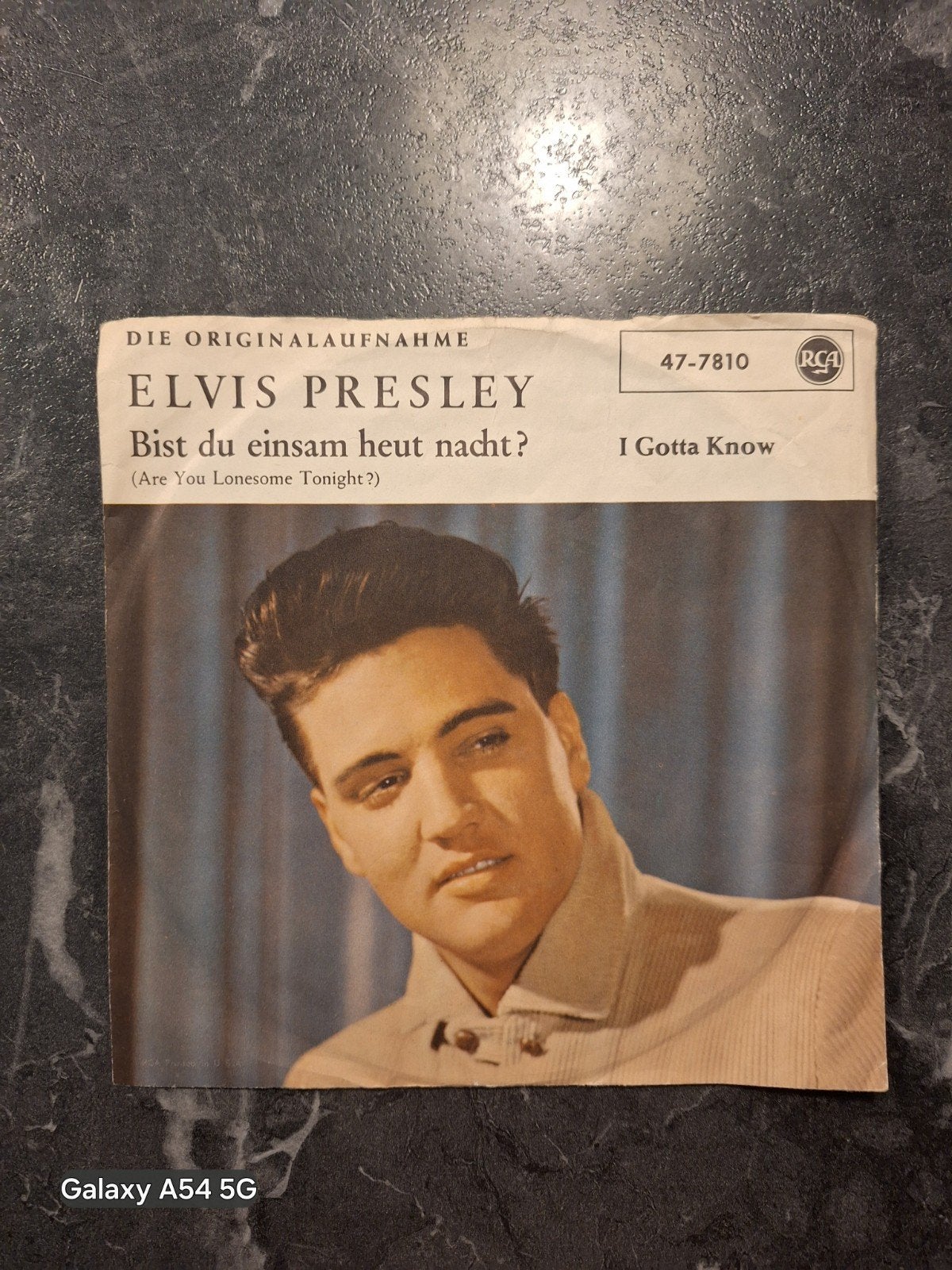 Elvis Presley - Bist du einsam heut nacht? (Vinyl Single), Gebruikt, Originele persing, 7 inch, Ophalen of Verzenden