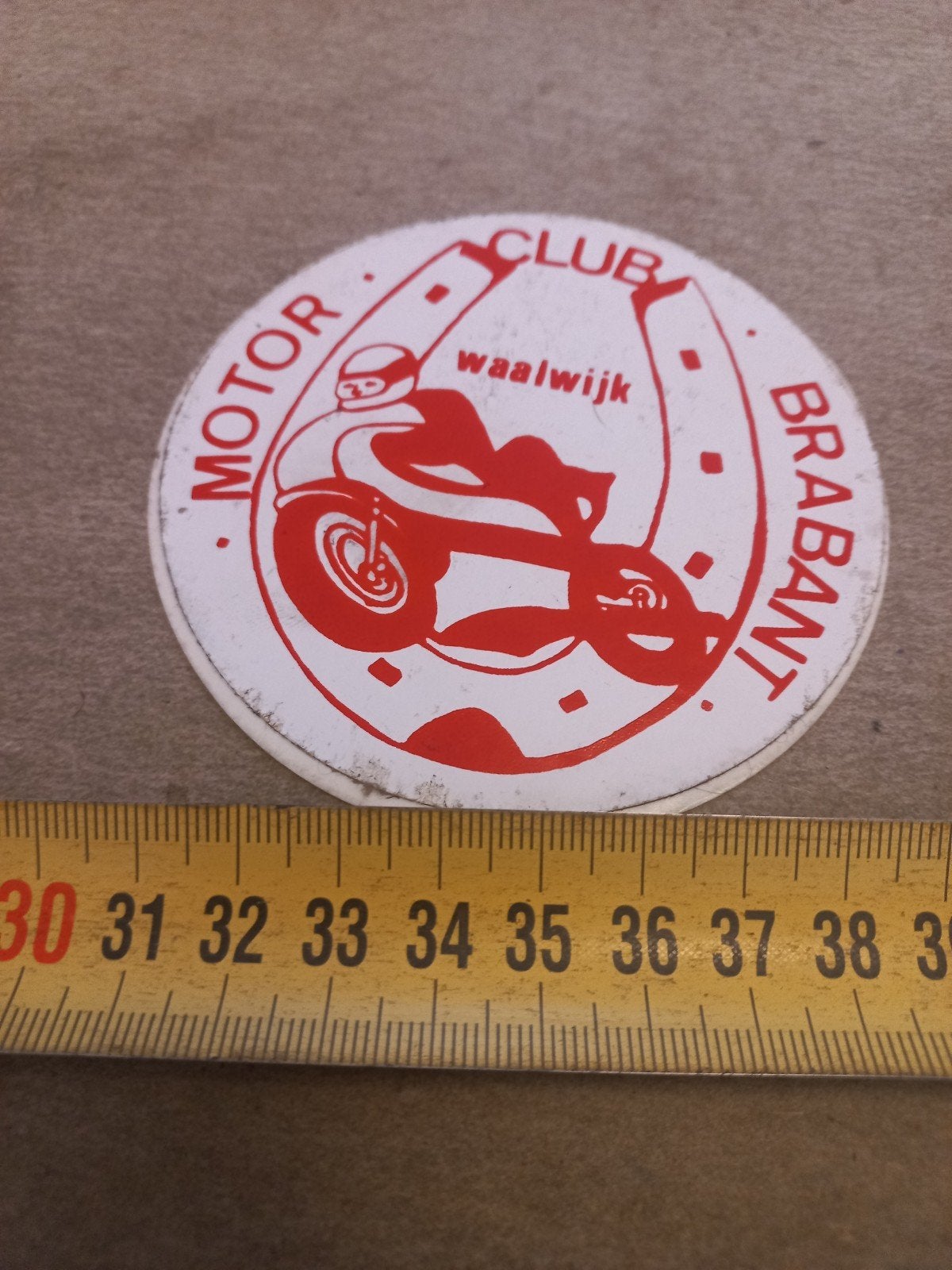 Vintage Motor Club Waalwijk Brabant sticker, Ophalen of Verzenden, Gebruikt, Auto of Motor