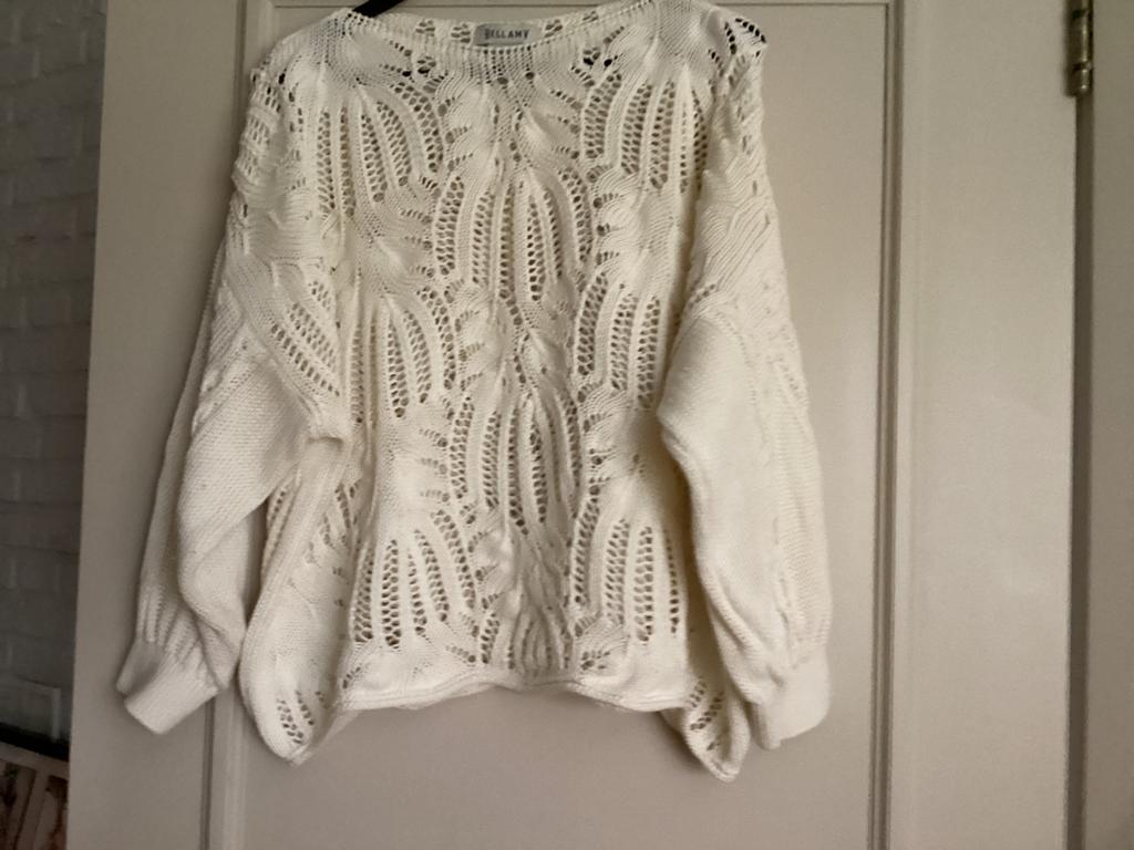 Zomer trui van Bellamy - creme - maat 3, Ophalen of Verzenden, Zo goed als nieuw, Maat 38/40 (M), Beige