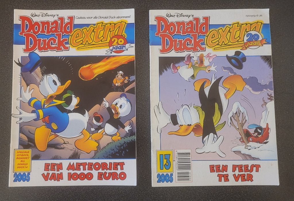 Donald Duck Extra 2005 2 stuks, Meerdere stripboeken, Ophalen of Verzenden, Zo goed als nieuw