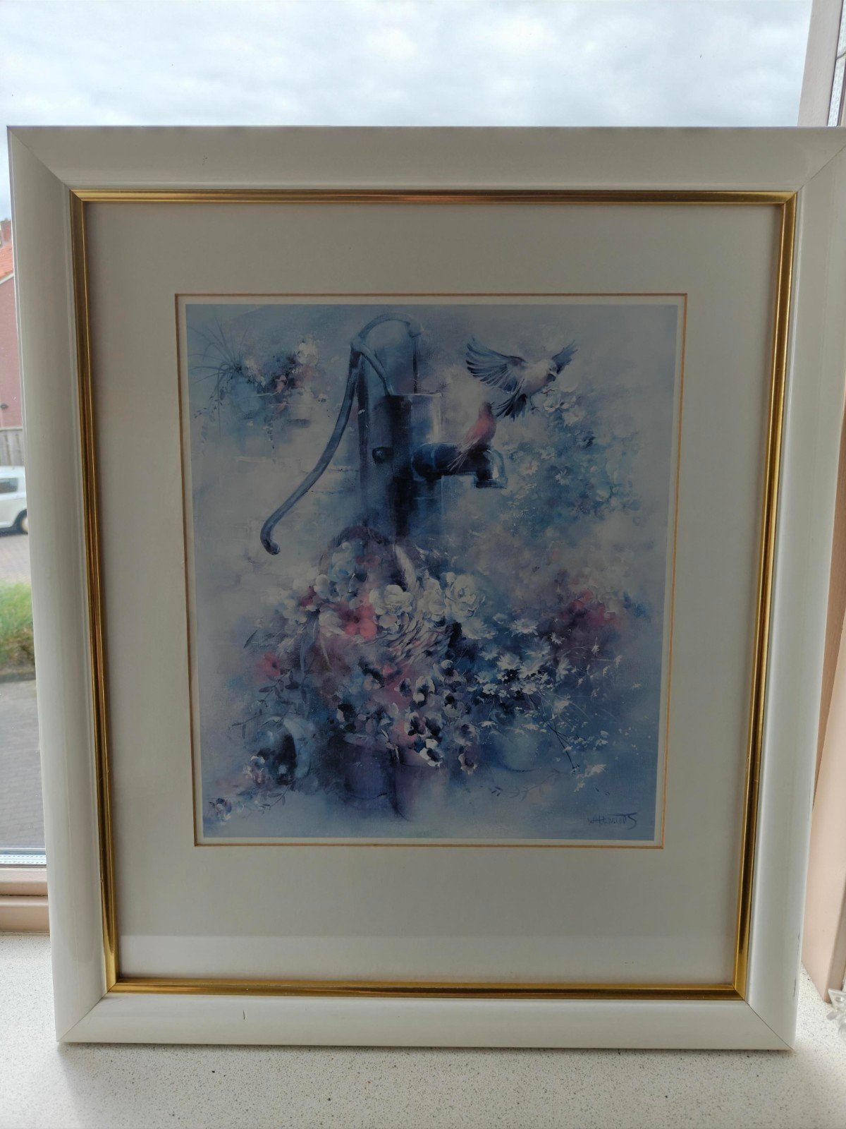 Willem Haenraets schilderij - Romantische tuincompositie, Antiek en Kunst, Kunst | Schilderijen | Klassiek, Bloemen, Impressionistisch