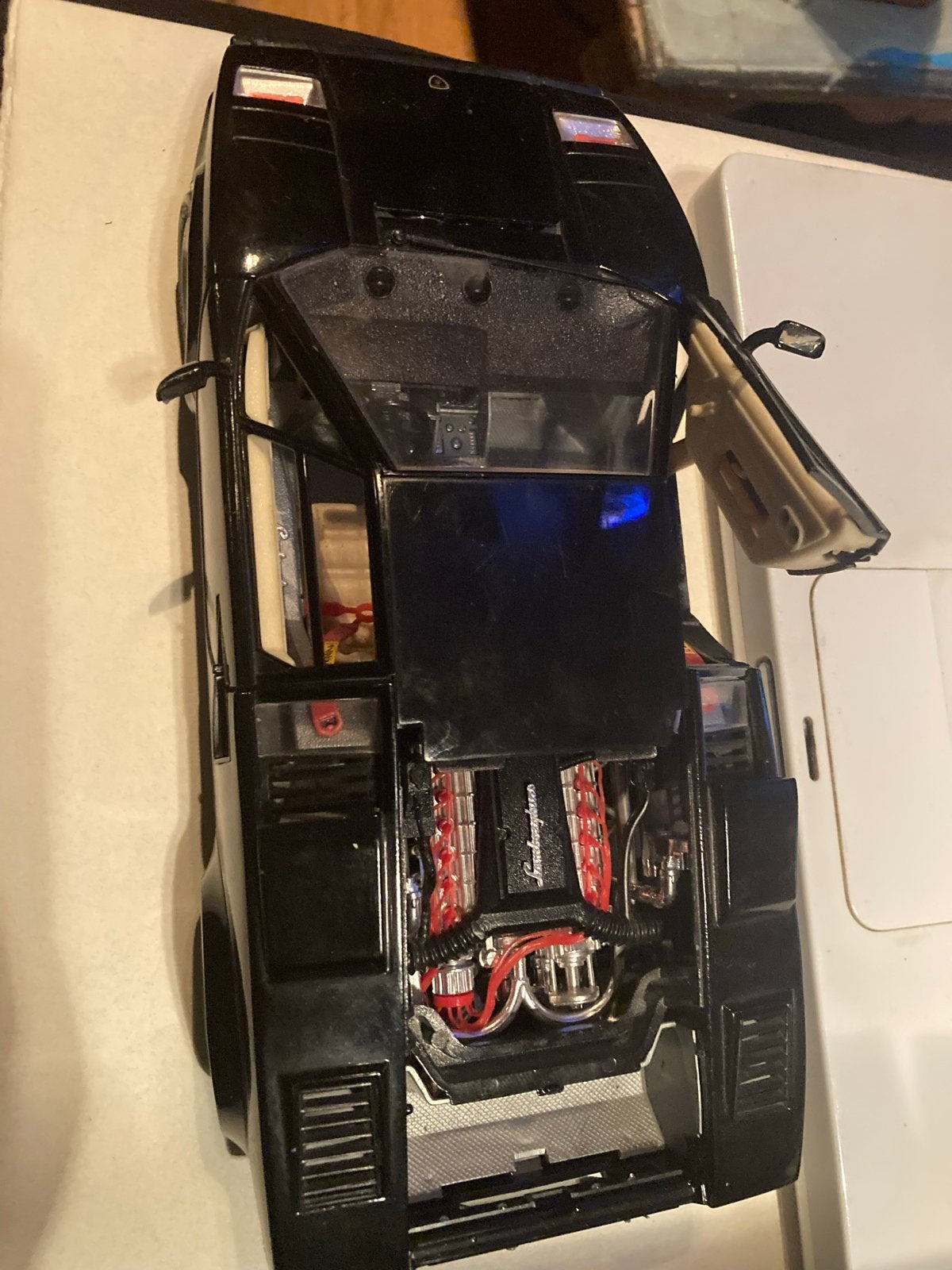 Burago Lamborghini Countach 1:18 Zwart Modelauto, Ophalen of Verzenden, Gebruikt, Auto, Bburago