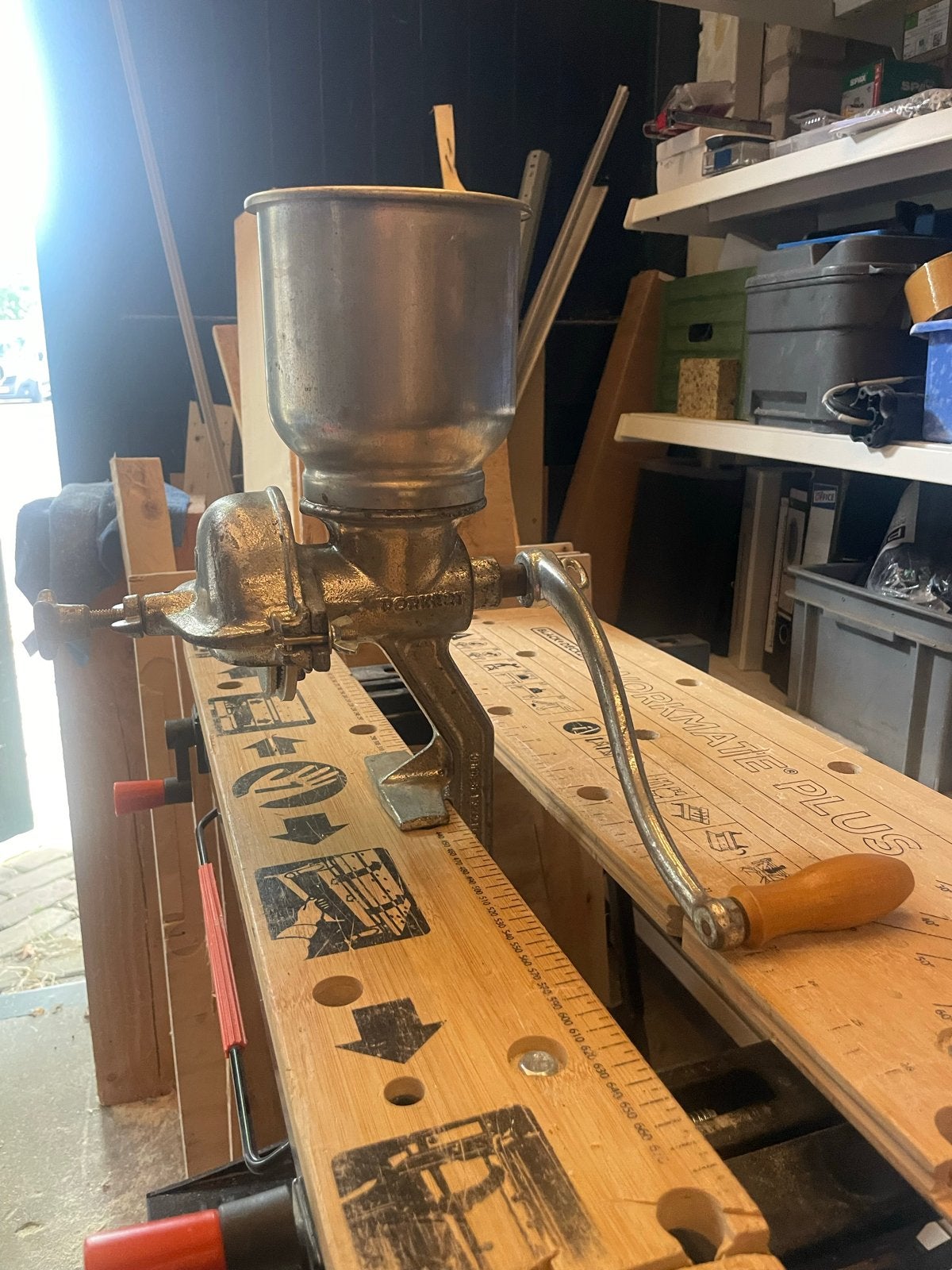 Vintage Porkert Handgraanmolen - Model 150, Ophalen of Verzenden