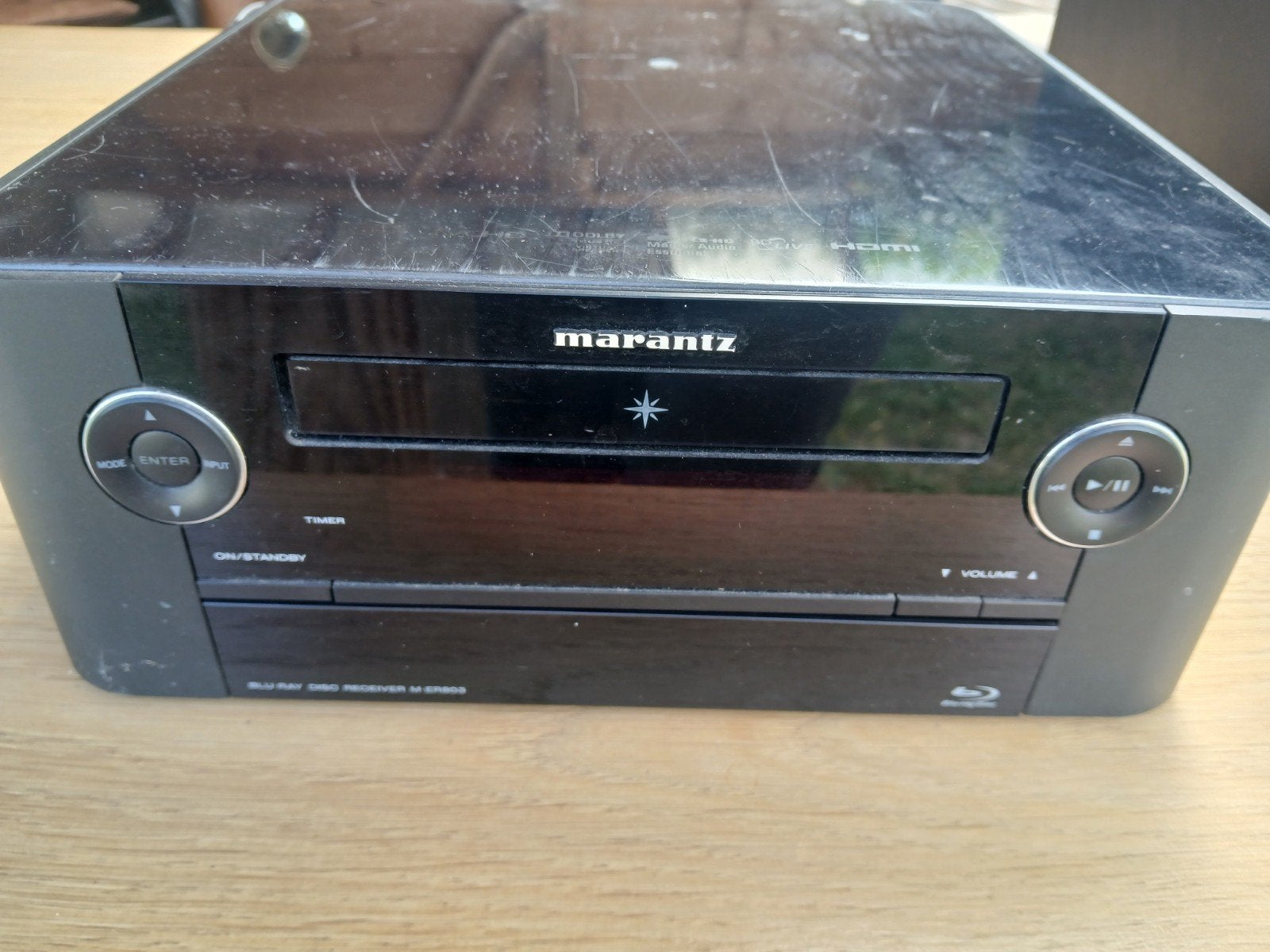 Marantz M-ER803 Blu-ray Receiver met Boston 2.1 Subwoofer, Gebruikt, Blu-ray-speler, 70 watt of meer, Ophalen