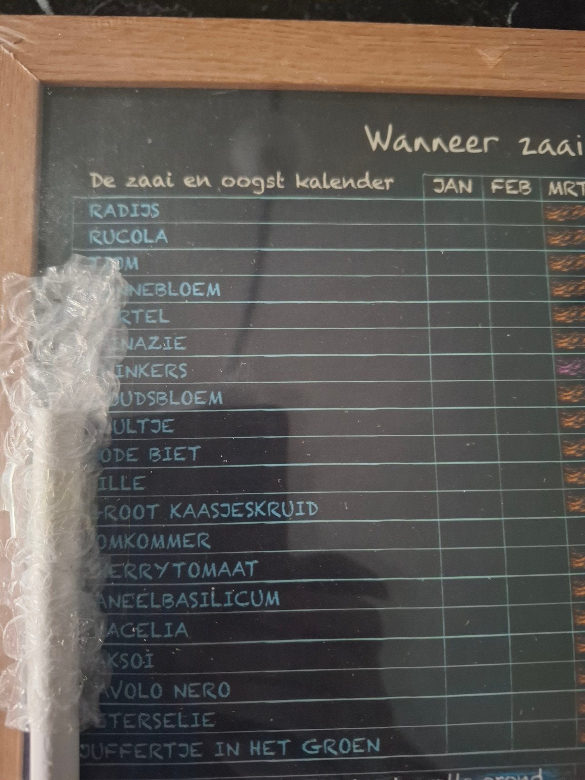 Nw makkelijk zaai en oogst plankje met alle datums, Ophalen of Verzenden, Nieuw