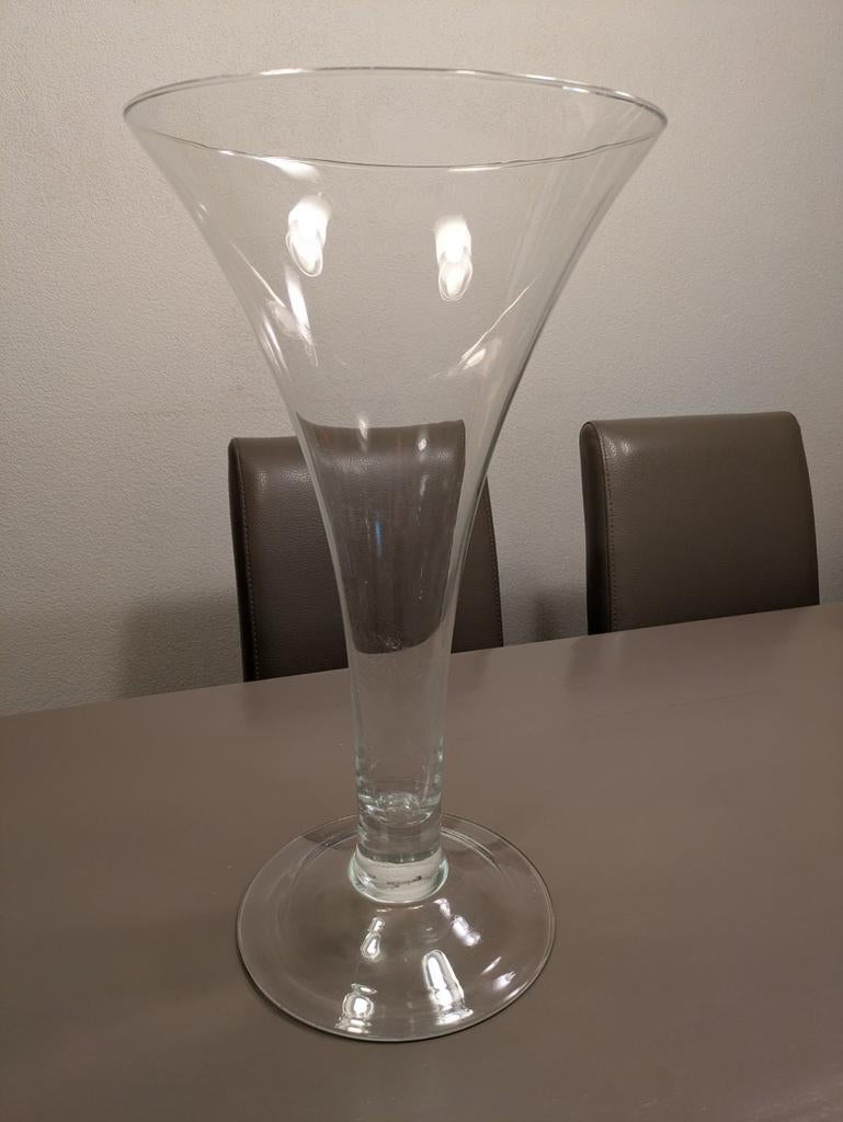 Grote glazen vaas, Ophalen, Zo goed als nieuw, Glas