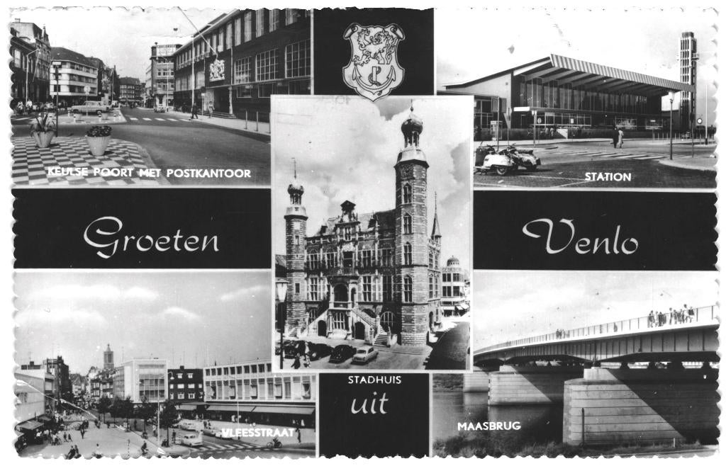 967327	Venlo	Limburg	1965	Postzegel afgeweekt, Ophalen of Verzenden, 1960 tot 1980, Gelopen, Limburg