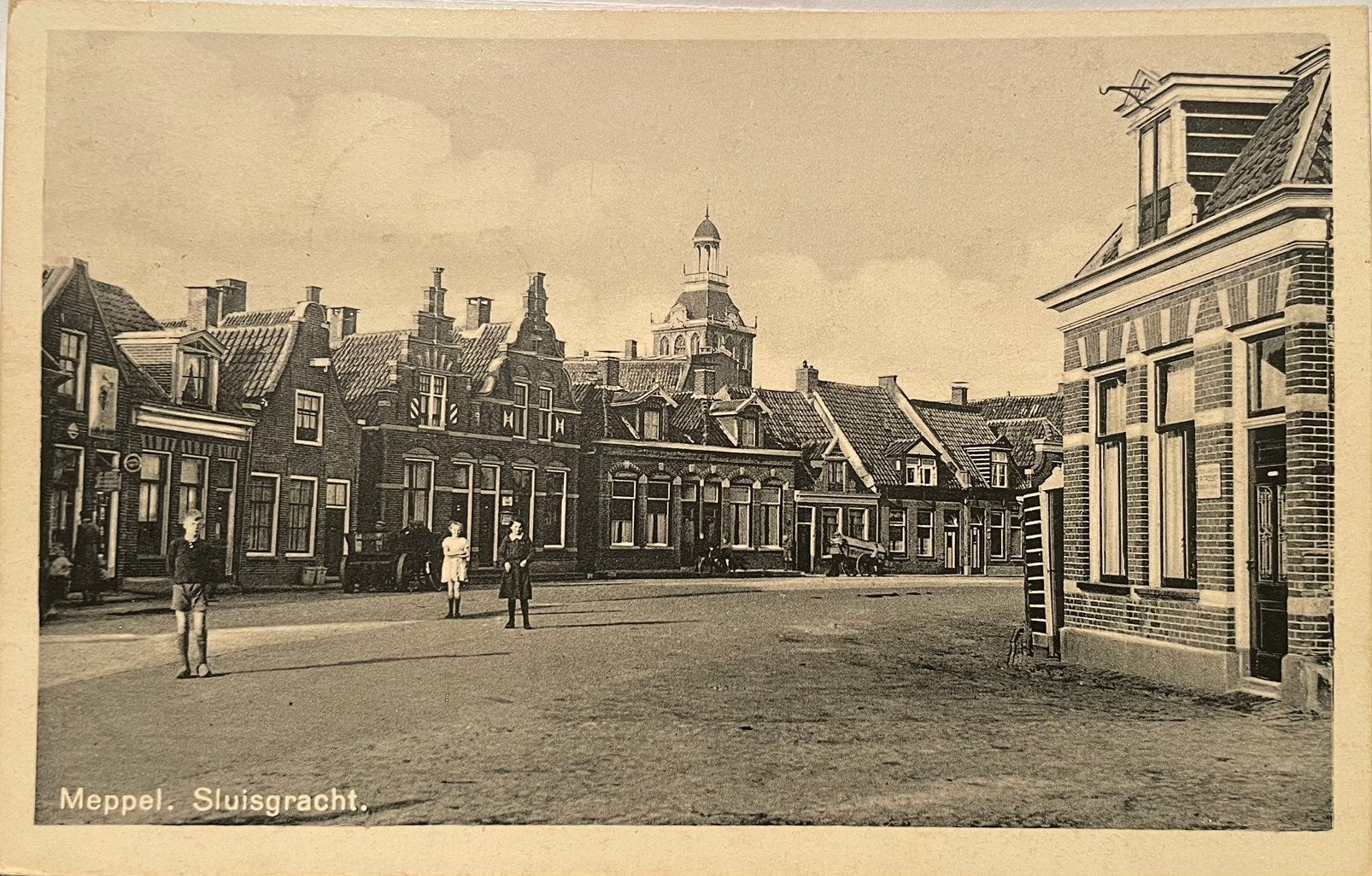 Meppel, Sluisgracht 1941 gelopen, Verzenden, 1940 tot 1960, Gelopen, Drenthe