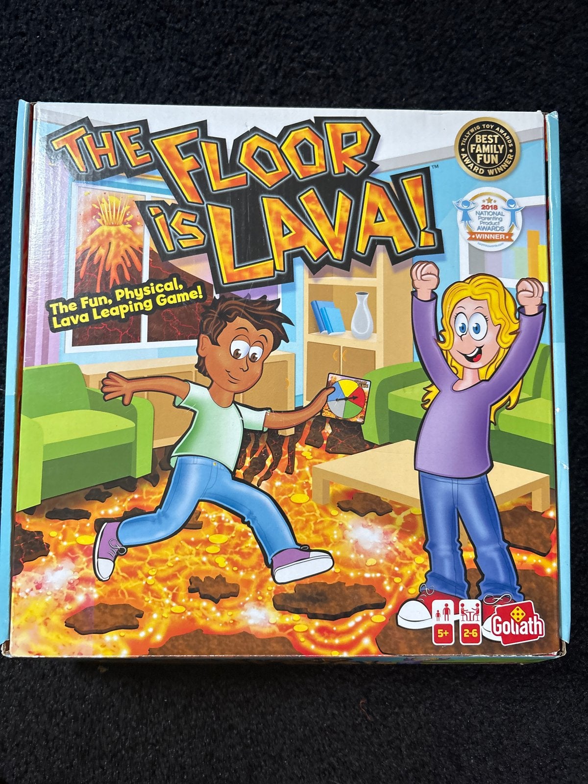 The Floor is Lava! - Leuk fysiek spel voor het hele gezin, Drie of vier spelers, Ophalen of Verzenden, Zo goed als nieuw