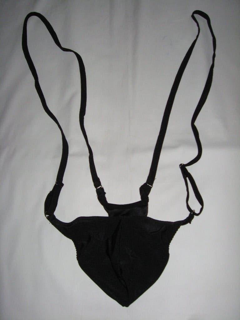 Heren string met, Kleding | Heren, Ondergoed, Overige typen, Zwart, Ophalen of Verzenden