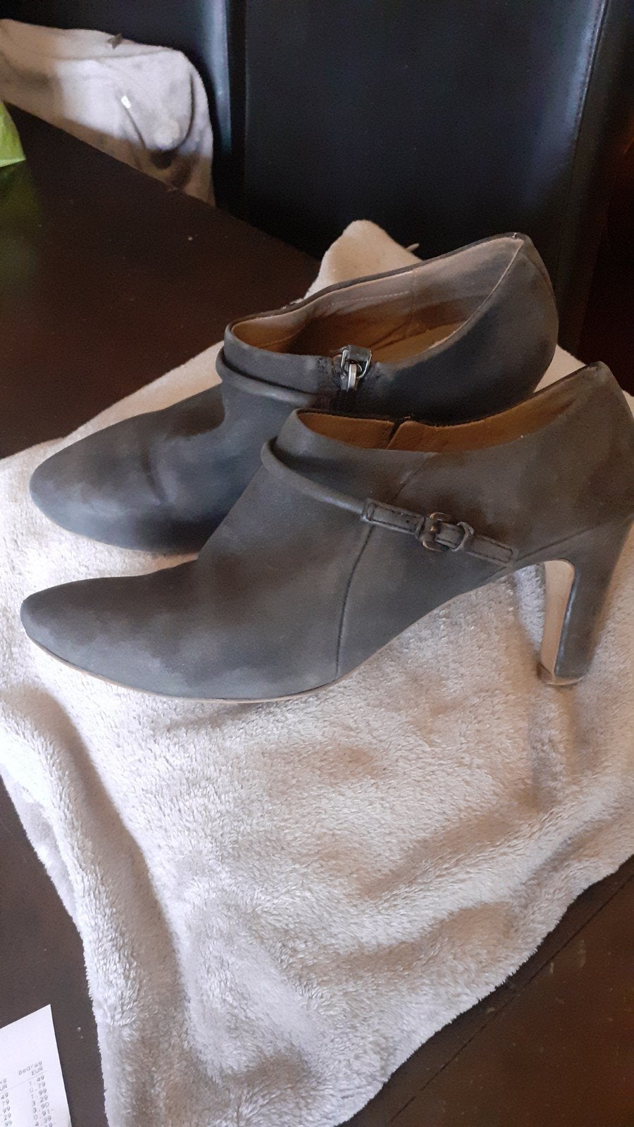 Ecco mooie damespump zwart/ grijs maat 40, Ecco, Ophalen of Verzenden, Gedragen, Pumps
