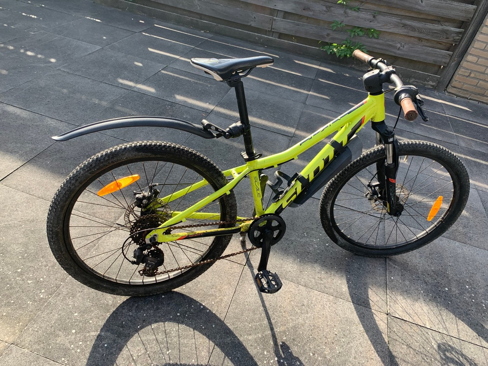 Kinderfiets merk Scott, Fietsen en Brommers, Ophalen, Gebruikt, Staal, 24 inch of meer