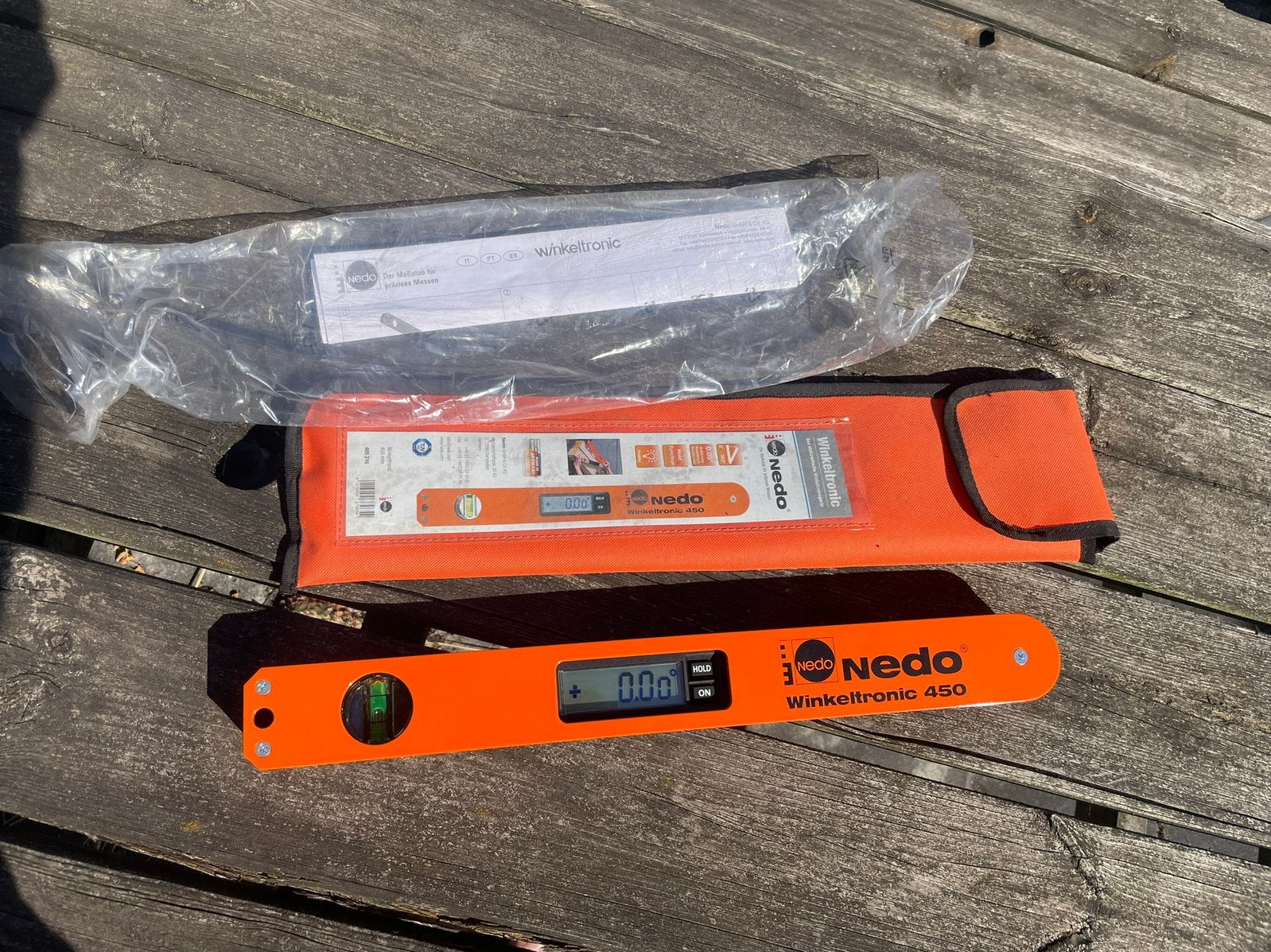 Nedo Winkeltronic 450 hoekgradenmeter digitaal, Ophalen of Verzenden, Nieuw