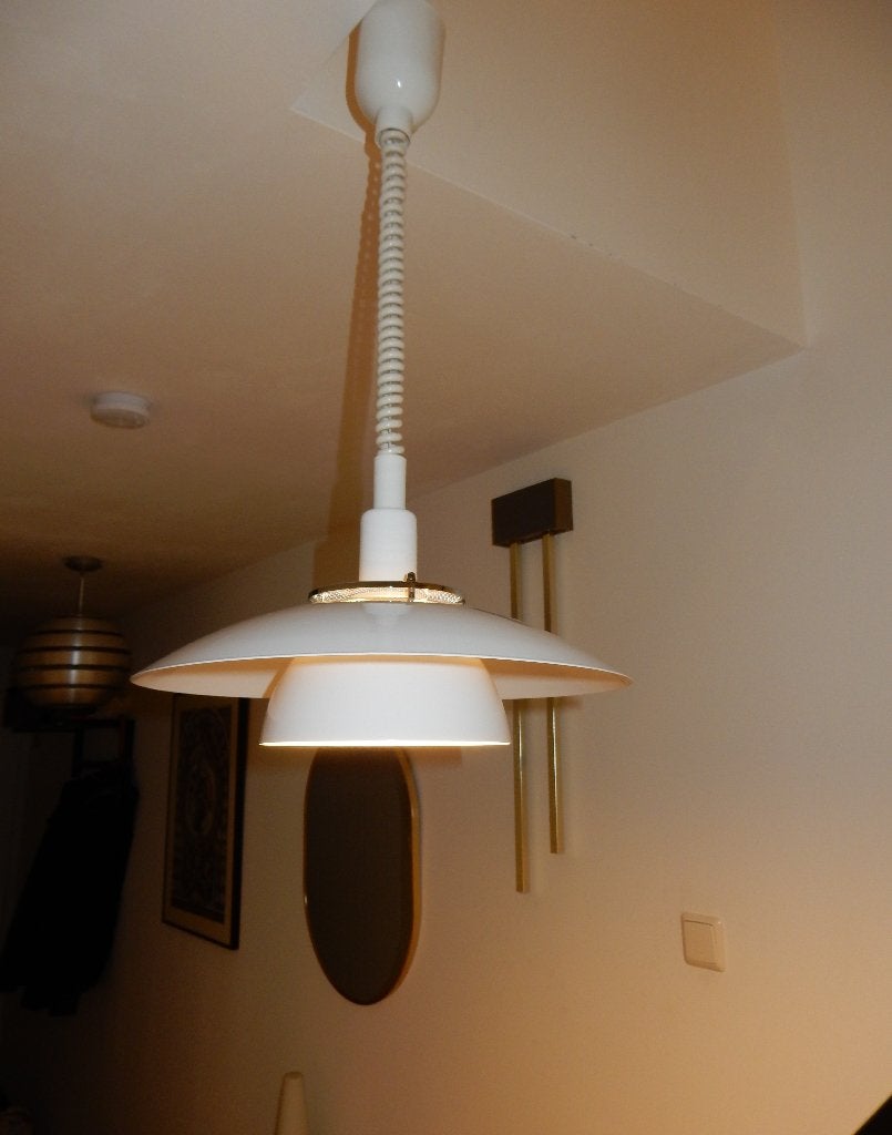 Witte  Design Hanglamp, Modern Design, Zo goed als nieuw, Metaal, E27 (groot)