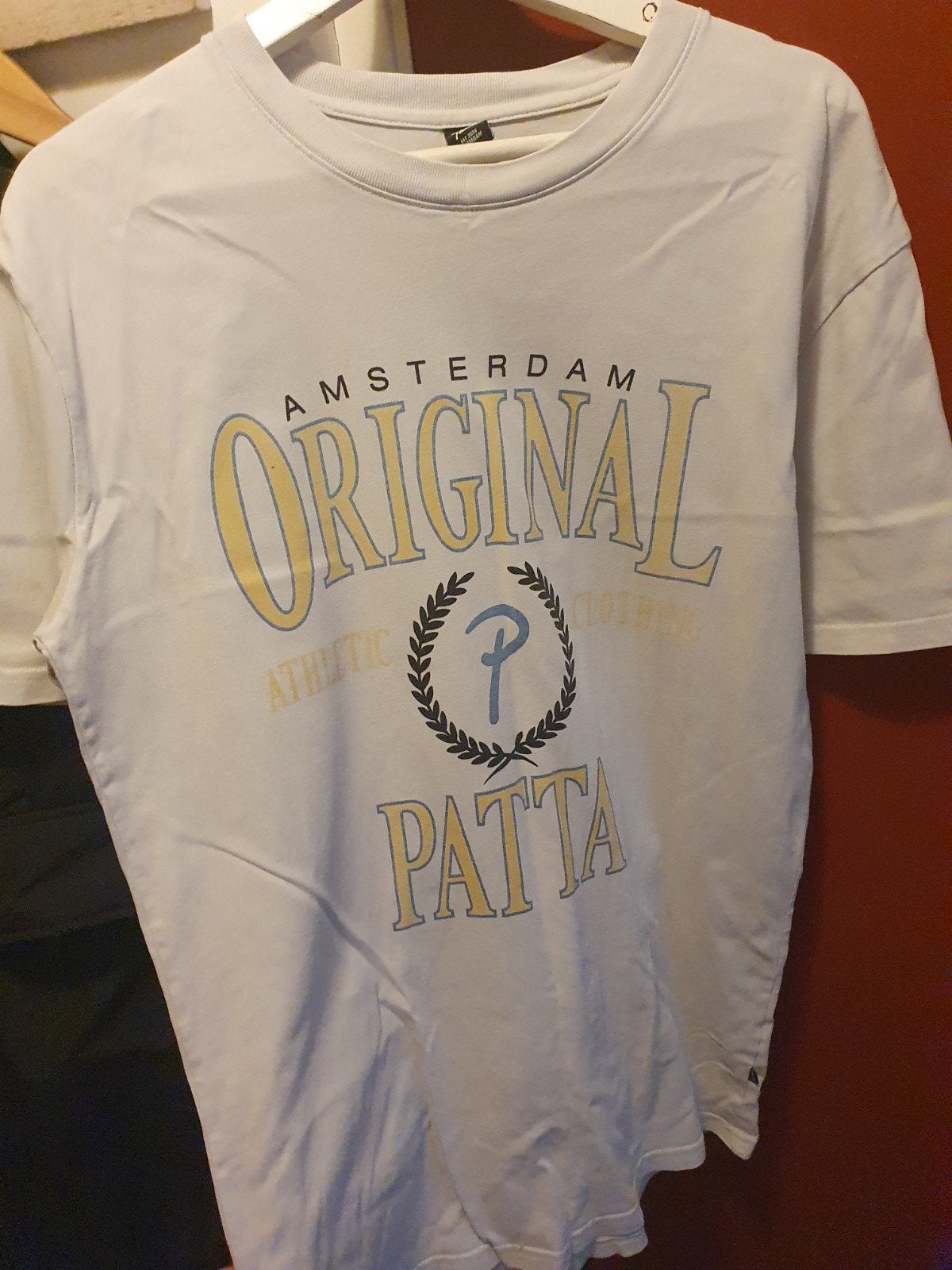 Patta Amsterdam T-Shirt - Maat M, Kleding | Heren, Ophalen, Maat 48/50 (M), Wit, Zo goed als nieuw
