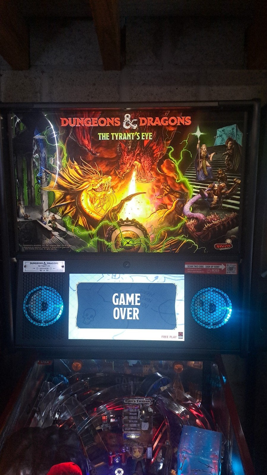 Stern dungeons and dragons limited editie, Ophalen of Verzenden, Zo goed als nieuw, Flipperkast, Stern
