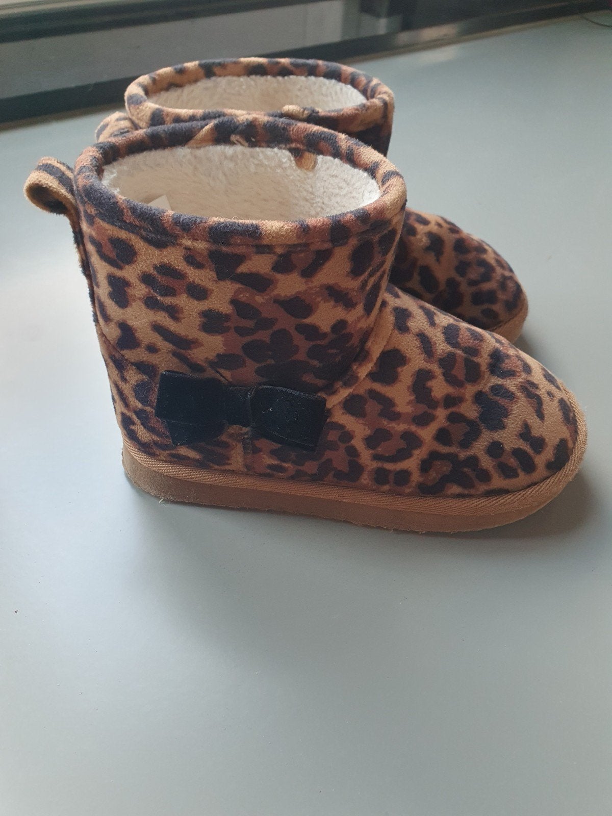 Leopardprint laarzen voor kinderen - maat 28/29, Gebruikt, Jongen of Meisje, Ophalen of Verzenden, Laarzen