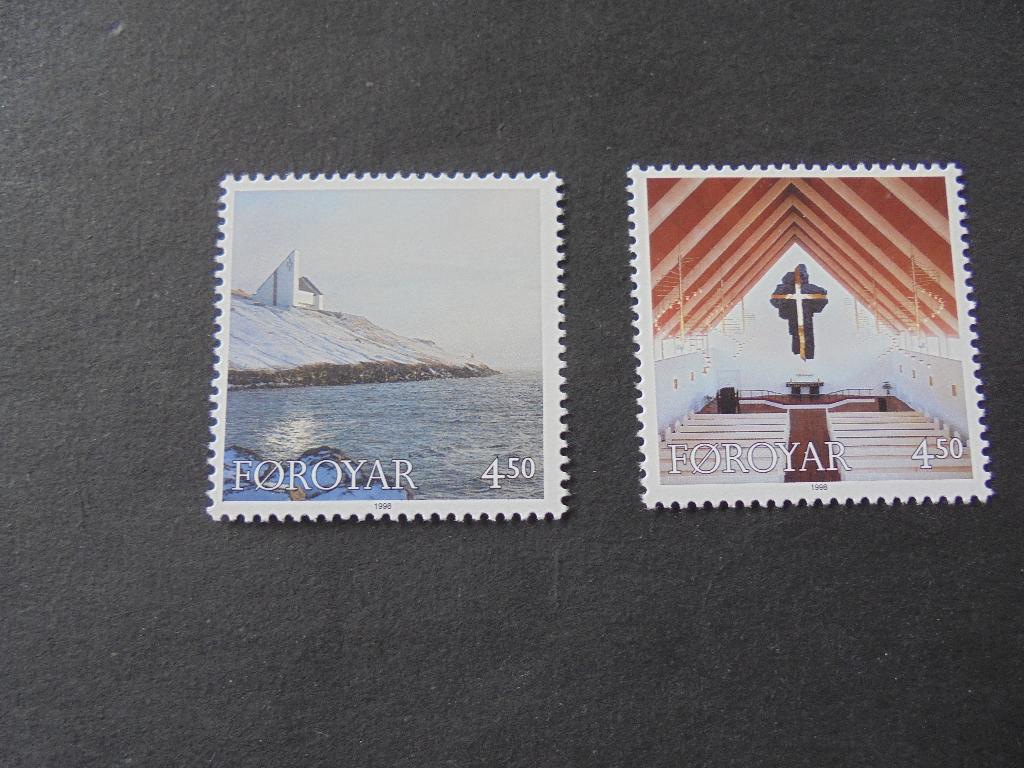 Faroer Mi:345/346 postfris, Verzenden, Denemarken, Postfris