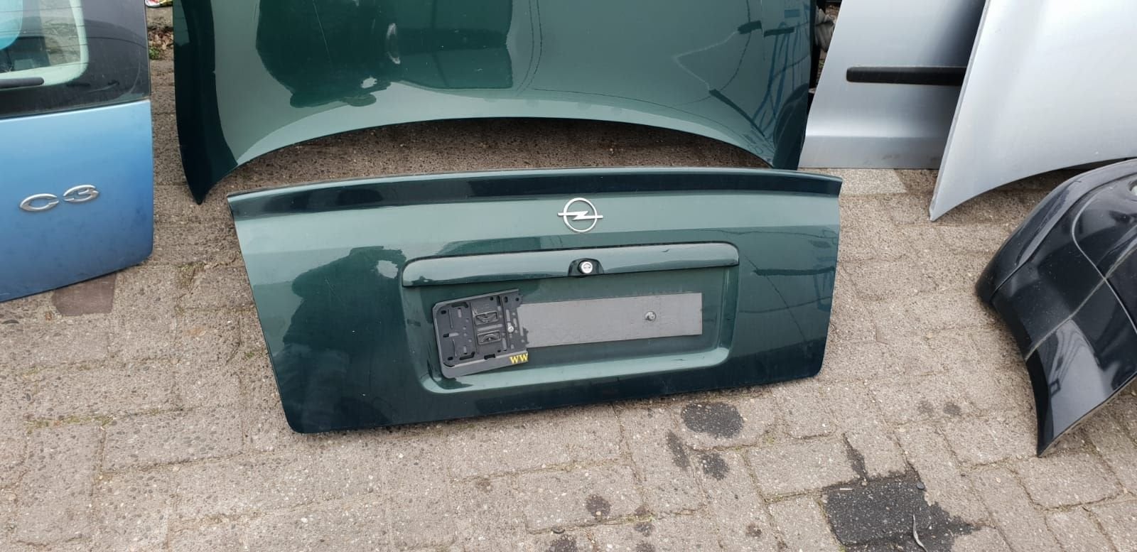 OPEL ASTRA G SEDAN ACHTERKLEP MET KLEURCODE, Gebruikt, -, Ophalen of Verzenden, Achter