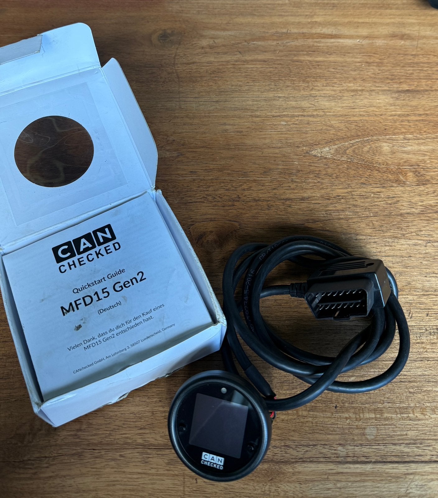 CANchecked MFD15 GEN 2 OBD 2 gauge, Ophalen of Verzenden, Nieuw