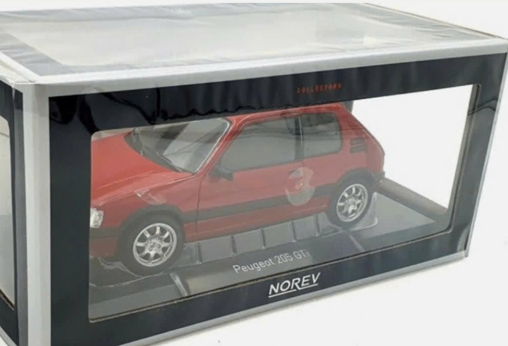 Peugeot 205 GTi 1.9 PTS Rims 1991 Rood 1/18 NOREV ref 184848, Ophalen of Verzenden, Nieuw, Auto, Norev