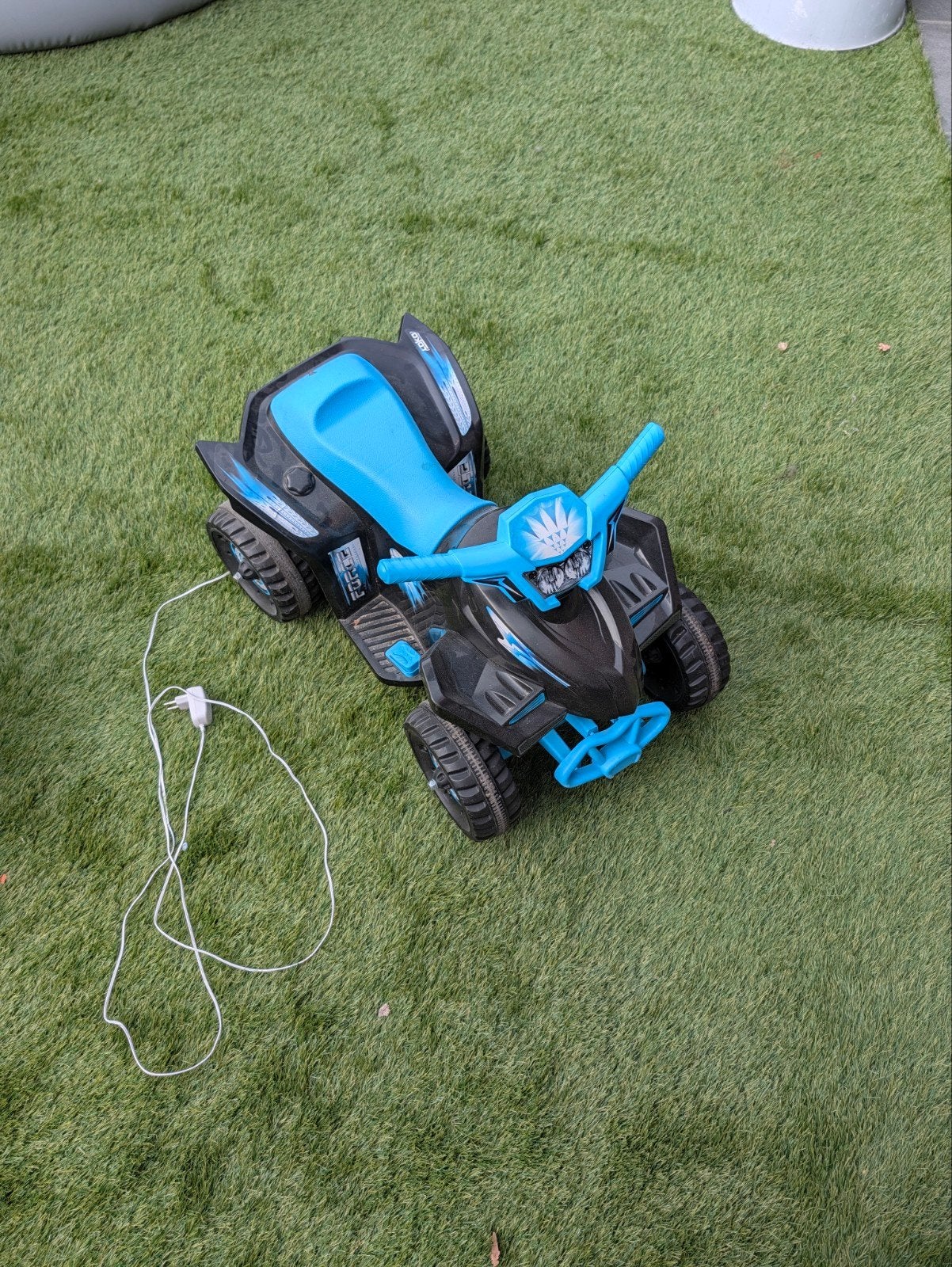 Elektrische kinderquad - Zwart/Blauw, Gebruikt