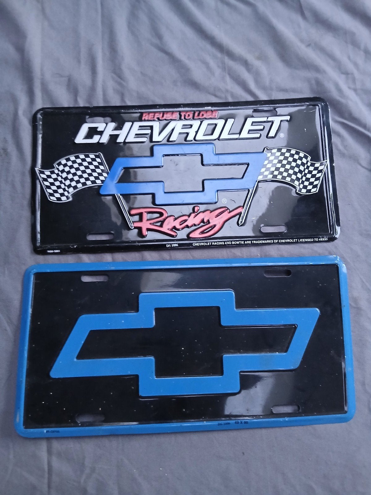 Chevrolet nummerplaat 2 stuks, Ophalen of Verzenden, Gebruikt, Auto's