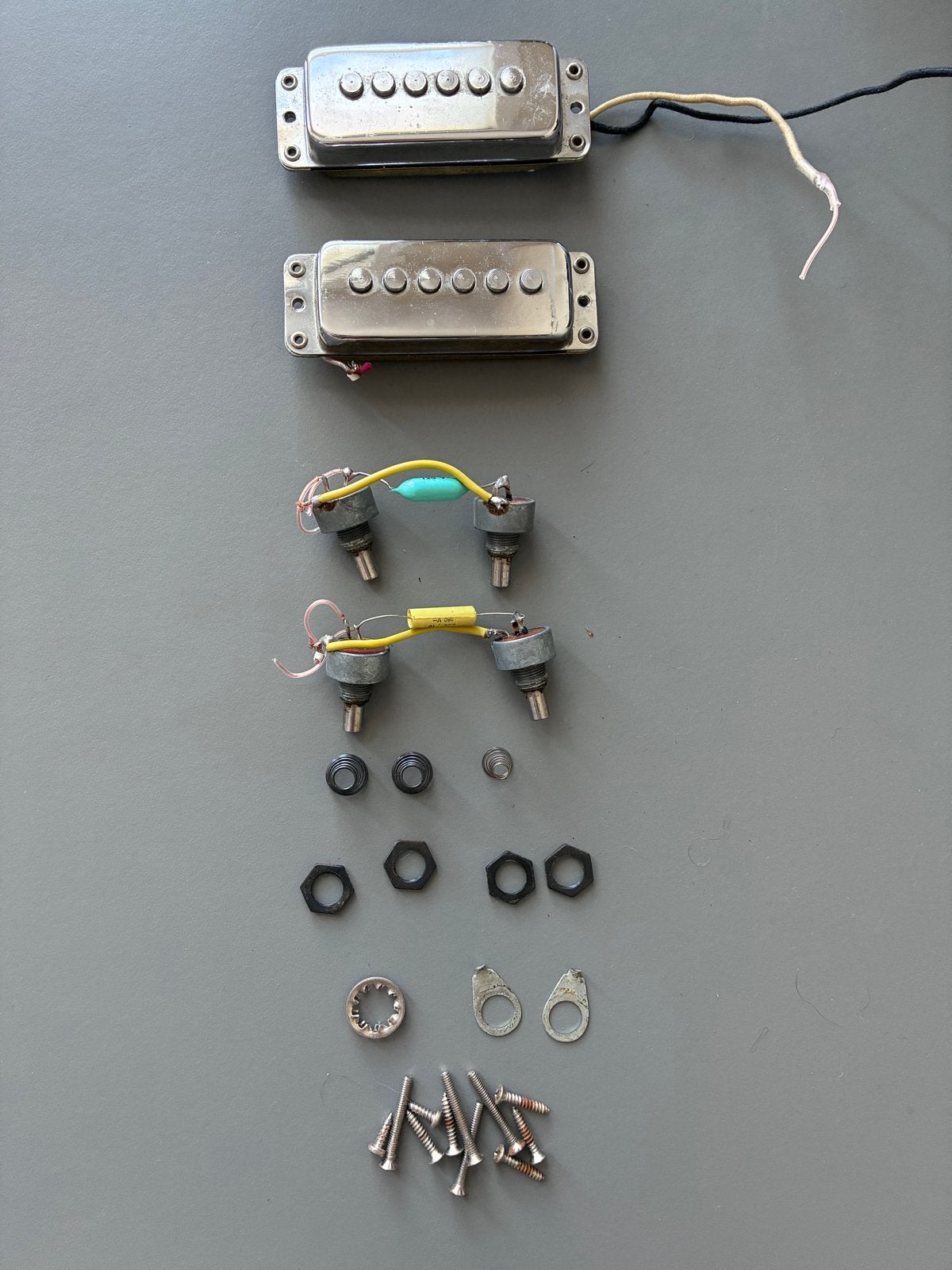 Gitaar Pickups en Potmeters Set - Gebruikt, Ophalen of Verzenden, Gebruikt, Elektrische gitaar
