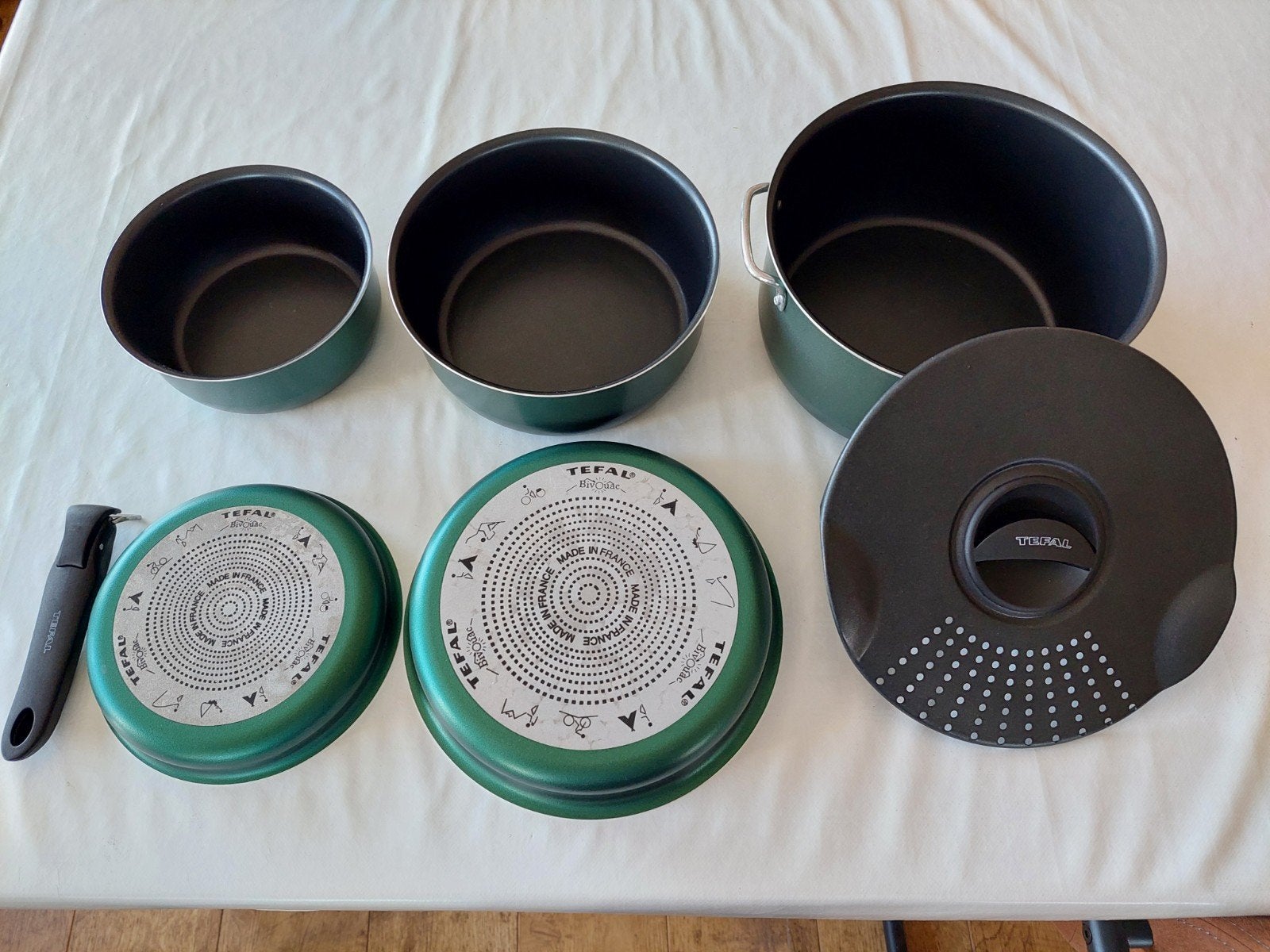 Tefal camingpannenset, Ophalen, Zo goed als nieuw