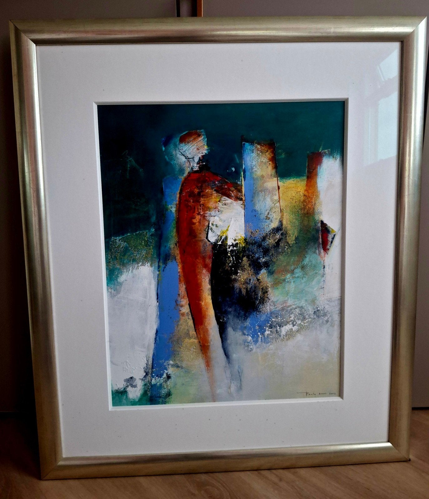 Abstract schilderij van Paula Evers, 2002, Ophalen of Verzenden