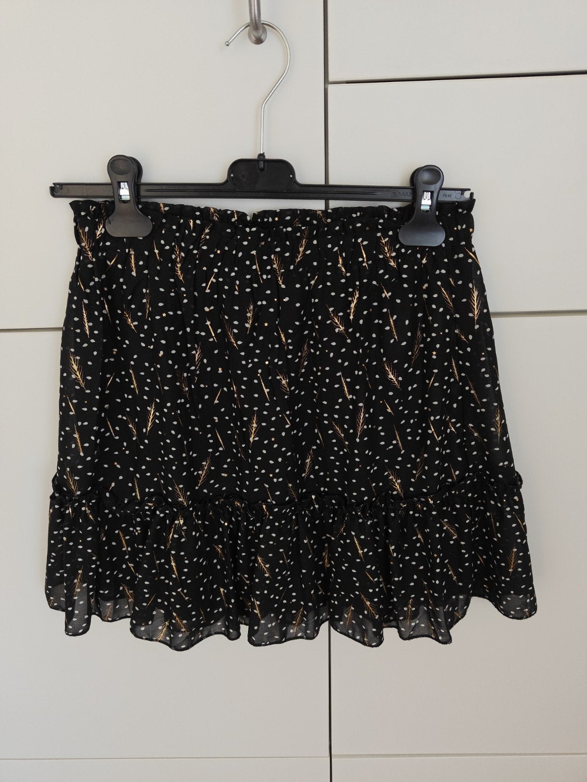 Zwart/gouden rok, Kleding | Dames, Maat 38/40 (M), Meerkleurig, Ophalen of Verzenden, Zo goed als nieuw