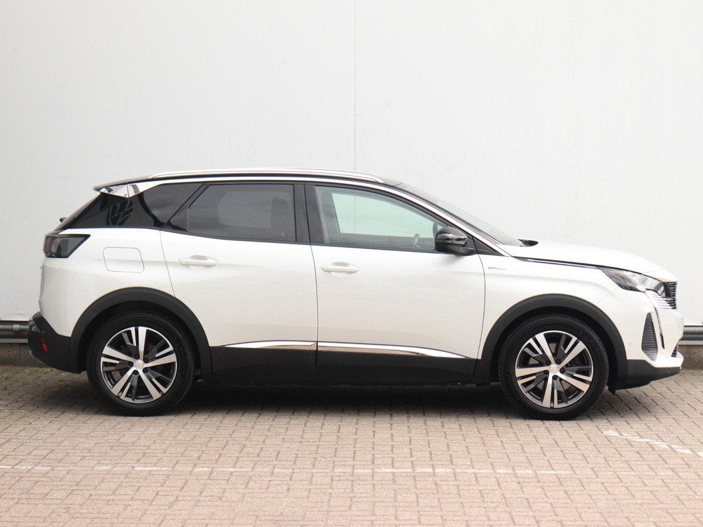 Peugeot 3008 1.6 HYbrid 225 Blue Lease Allure | Trekhaak afn, Auto's, Peugeot, Euro 6, 4 cilinders, Leder en Stof, Wit