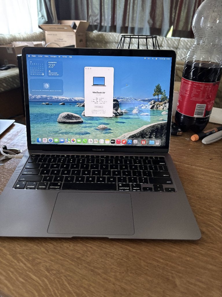 koopje! macbook air m1 13,3inch, Computers en Software, Apple Macbooks, Ophalen, 256 GB, 8 GB, 13 inch