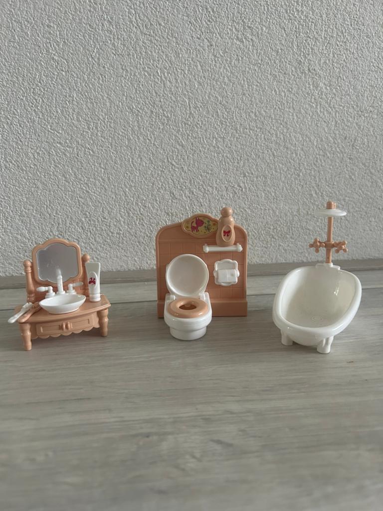 Badkamersetje, Ophalen, Zo goed als nieuw, Poppenhuis