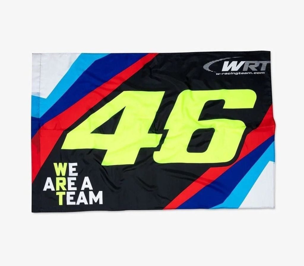 Valentino Rossi WRT vlag flag VAUFG498303 140 x 90 cm, Nieuw, Ophalen of Verzenden, VR Racing Apparel, Support@vr46.it